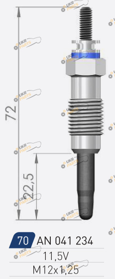 Свеча накаливания A-N PARTS 041 234